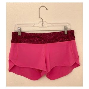 Lululemon Pink Speed Up Short